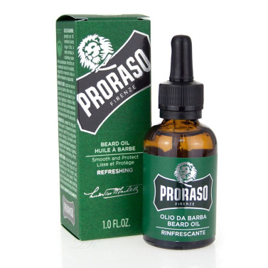 Ulei de barba cu eucalipt si mentol Proraso Green