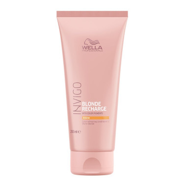 Balsam cu pigment violet pentru reimprospatare blond cald Wella Professionals Invigo Warm Blonde