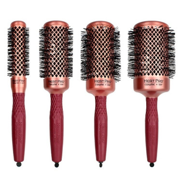 Set 4 perii de par profesionale rotunde Olivia Garden HeatPro