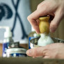 Pamatuf din par sintetic pentru barbierit Bluebeards Revenge Doubloon Shave Brush