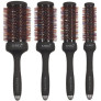 Set 4 perii de par ceramice rotunde Sibel Multipro